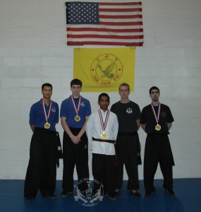 US Martial Arts Academy, Ltd. students and medal winners at the US International Kuo Shu Championship Tournament