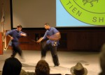 On April 21st, to celebrate his 40th anniversary of teaching in the U.S. Grandmaster Huang hosted the Tien Shan Pai Charity Demonstration at the Kossiakoff Center Auditorium of the Johns Hopkins Applied Physics Laboratory, (APL), Laurel, Maryland. Funds raised were donated to Sparks of Change Foundation in honor of Daniel Siegel.