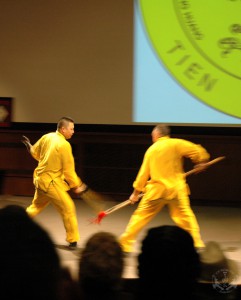 On April 21st, to celebrate his 40th anniversary of teaching in the U.S. Grandmaster Huang hosted the Tien Shan Pai Charity Demonstration at the Kossiakoff Center Auditorium of the Johns Hopkins Applied Physics Laboratory, (APL), Laurel, Maryland. Funds raised were donated to Sparks of Change Foundation in honor of Daniel Siegel.
