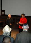 On April 21st, to celebrate his 40th anniversary of teaching in the U.S. Grandmaster Huang hosted the Tien Shan Pai Charity Demonstration at the Kossiakoff Center Auditorium of the Johns Hopkins Applied Physics Laboratory, (APL), Laurel, Maryland. Funds raised were donated to Sparks of Change Foundation in honor of Daniel Siegel.