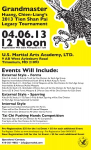 2013 Tien Shan Pai Legacy Tournament poster