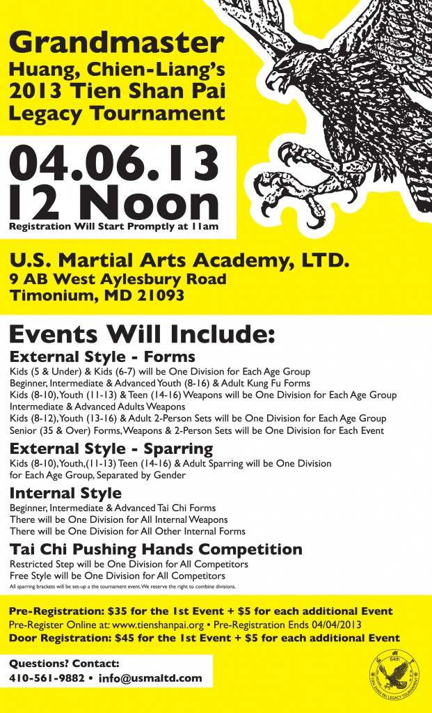 2013 Tien Shan Pai Legacy Tournament poster
