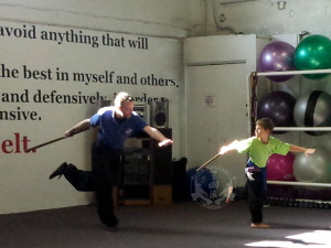 Short staff techniques in the Family Kung Fu Class at US Martial Arts Academy, Ltd in Timonium, Maryland 21093 www.usmaltd.com, 410-561-9882. ©2015 Maricar Jakubowski All rights reserved. No usage allowed in any form without the written consent of the photographer.