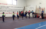 Eagle Team practice kicks at US Martial Arts Academy, Ltd in Timonium, Maryland, www.usmaltd.com, 410-561-9882. ©2015 Maricar Jakubowski All rights reserved. No usage allowed in any form without the written consent of the photographer.