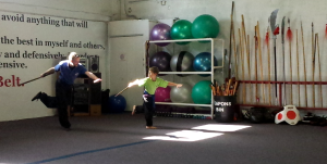 Short staff form instruction in the Family Kung Fu class at US Martial Arts Academy, Ltd in Timonium, Maryland. ©2015 Maricar Jakubowski All rights reserved.
