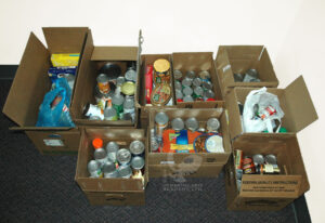 US Martial Arts Academy, Ltd food drive donations of canned, boxed, and dried food stuffs donated to the local charities to help the needy in the Timonium and Cockeysville Maryland communities