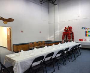 US Martial Arts Academy Ltd eagle Birthday Party Setup in Main Classroom- Learn self-defense and improve focus, fitness, strength, self-discipline, balance, & confidence in Kung Fu and Tai Chi at US Martial Arts Academy Ltd in Cockeysville, Maryland 21030