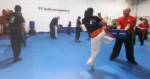 Family Kung Fu class. Learning Self-defense and improving focus, fitness, strength, self-discipline, balance, confidence, and memory thru Kung Fu at US Martial Arts Academy Ltd in Cockeysville Maryland 21030 www.usmaltd.com; 410-561-9882 ©2025 M. Jakubowski