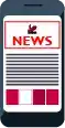 Clip art of phone showing website news -- Designed by Manh Nguyen Huu of Pixabayand modified by M. Jakubowski for US Martial Arts Academy, Ltd, Cockeysville, Maryland 21030