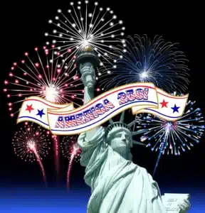 America's 250th July 4th! created for US Martial Arts Academy, Ltd. in Cockeysville, Md. using Statue of Liberty photographed byThomas Michels of Pixabay using modified fireworks vectors from Adobe stock. Learning self-defense & gaining fitness, focus, fitness, strength, self-discipline, balance, confidence in Kung Fu or Tai Chi class, www.usmaltd.com, 410-561-9882.